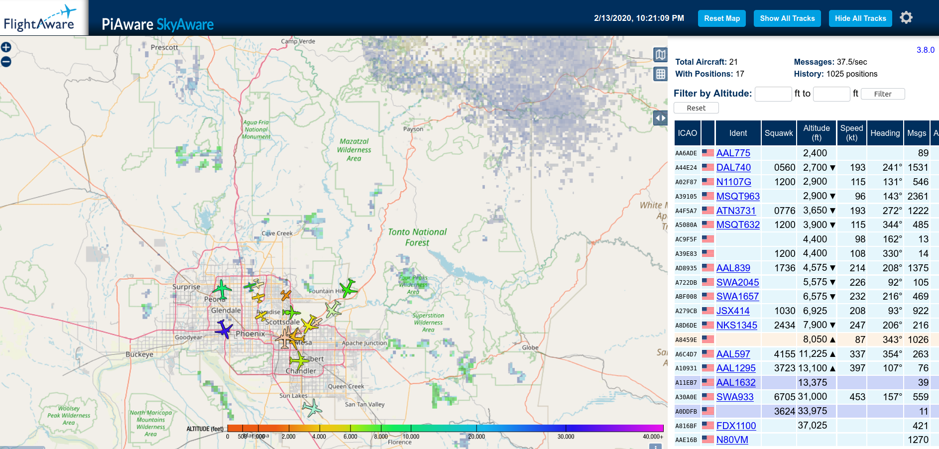 SkyAware Map